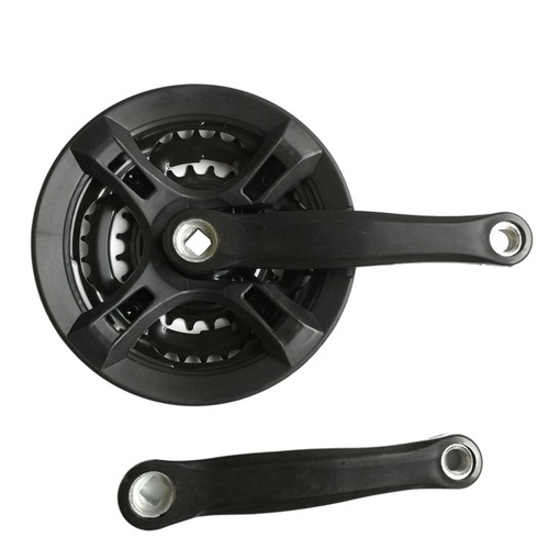 Mountain bike chainring, 3-stage variable speed iron chainring, 42T48T positioning aluminum alloy chainring crank, bicycle accessories