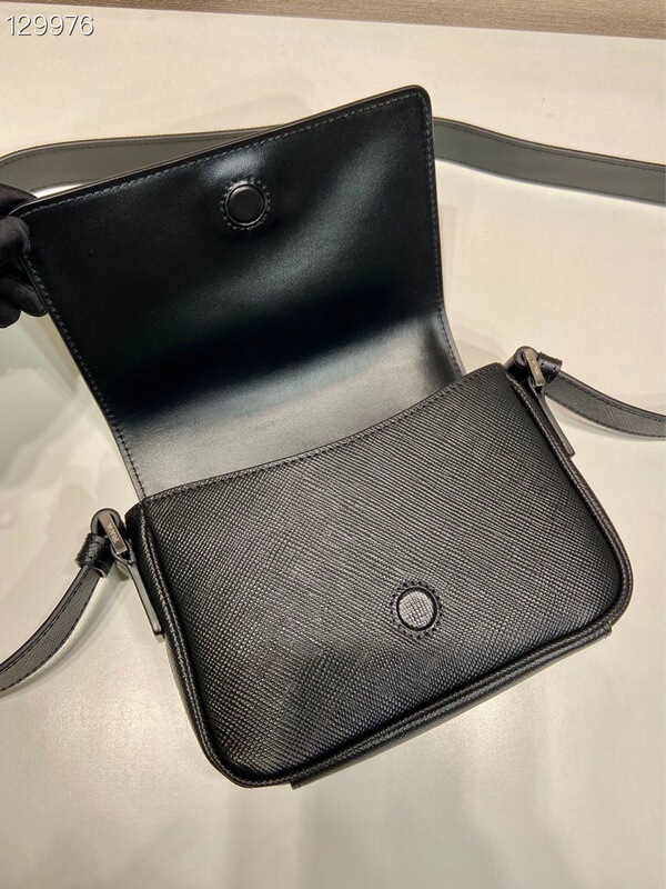 New 2Vd065 Shoulder Bag Saffiano Leather Magnetic Clasp Flap Men's Casual Bag