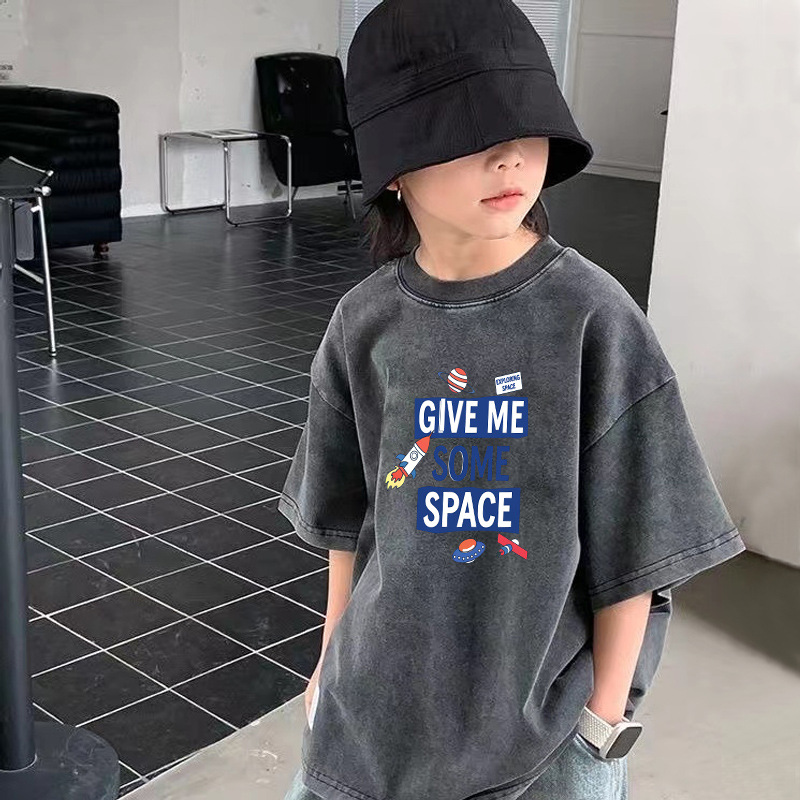 워싱 블랙 [미래형 반팔]