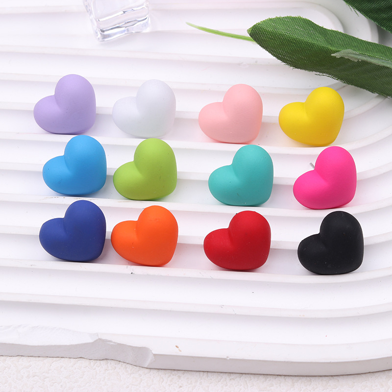 6g Weight 304 Stainless Steel Ear Needle Material Ear Studs Classification 1 Pair Quantity Casual Occasion Acrylic Material Heart Shape Pattern Women's Gender 1 Pair Heart Shape Arylic Ear Studs 无