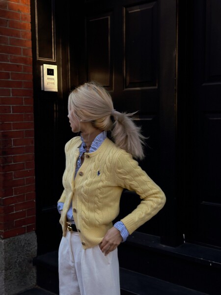 Woolen cashmere cardigan