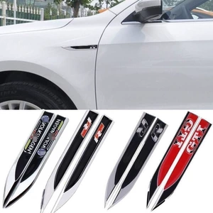 Metal Yan Etiket Bıçaq Avtomobil Nişanı Yan Etiket Bıçaq Dekorativ Stiker Yarpaq Stiker Dəyişdirilmiş Etiket Metal Stiker Fərdi Avtomobil Stikeri