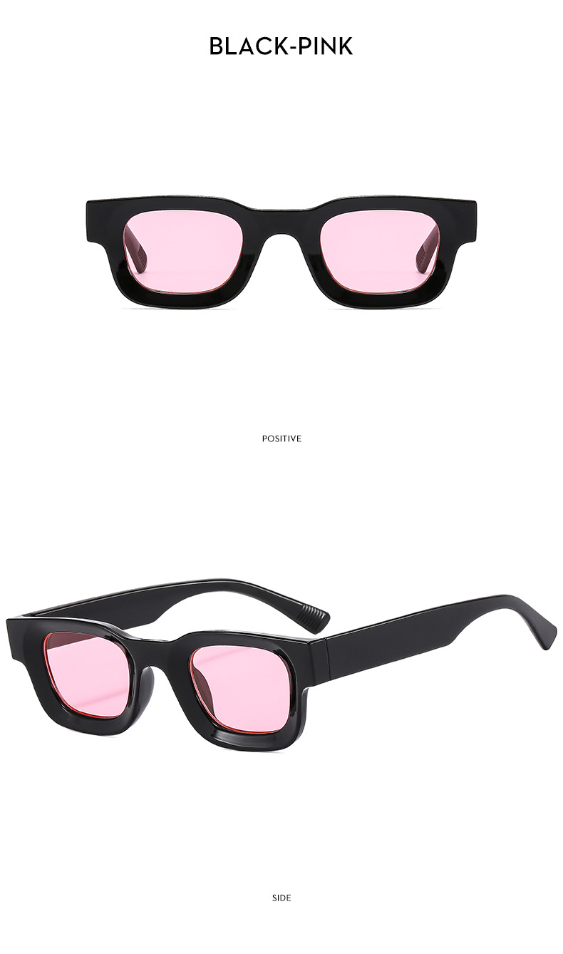 Small Frame Concave Square Hip Hop Punk Sunglasses For Cycling_voghion.com