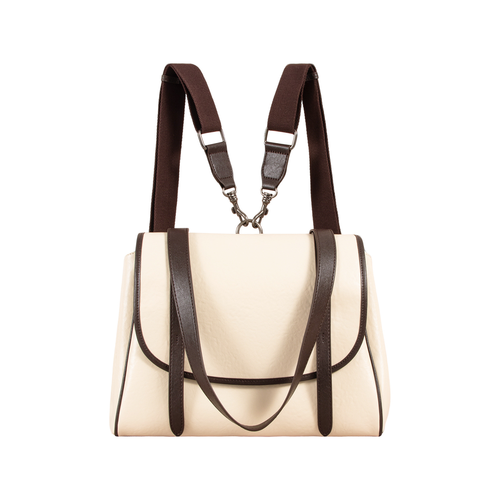 2026 Genuine Leather Korean Style Large Capacity School Backpack Tote Bag For Women, High-End Commuter Underarm Shoulder Bag, Multifunctional - Thumbnail 5
