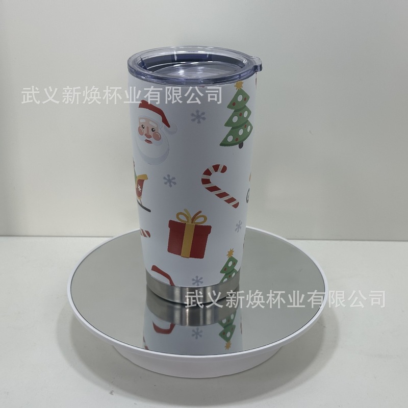 クロスボーダークリスマス特別な 40 オンス車二層ステンレス鋼車断熱カップアイスカップストロー卸売|undefined