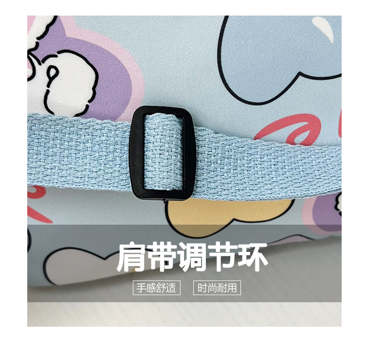 Large-capacity single-shoulder crossbody handbag, A4 for primary and secondary school students' after-school tutoring, cute cartoon interest class, super adorable crossbody bag Item Picture