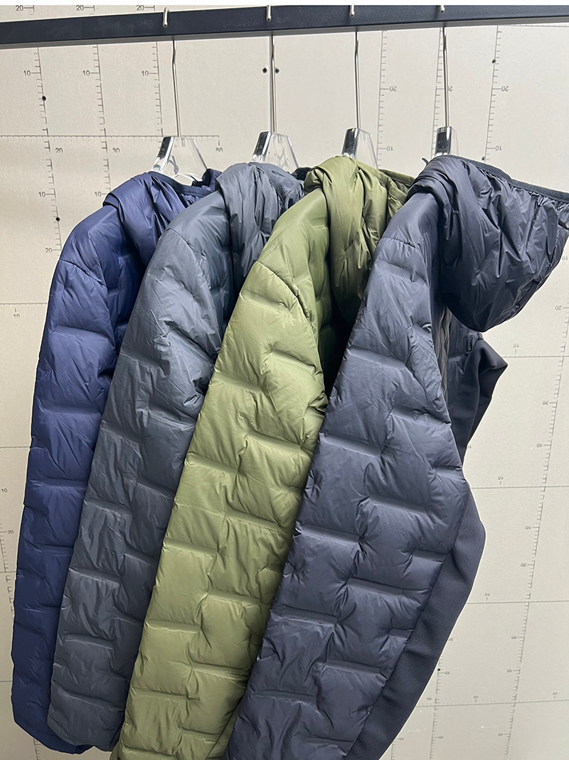 2025 nuevo chaqueta de plumón de hombre nuevo estándar 90 chaqueta caliente de moda con capuz