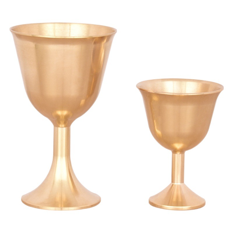 Latón estilo europeo cóctel vidrio bar KTV whisky vino copa de latón fábrica al por mayor copa de vino tinto