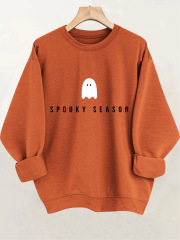 Spooky Season Halloween Graphic Sweatshirt - Women'S Casual