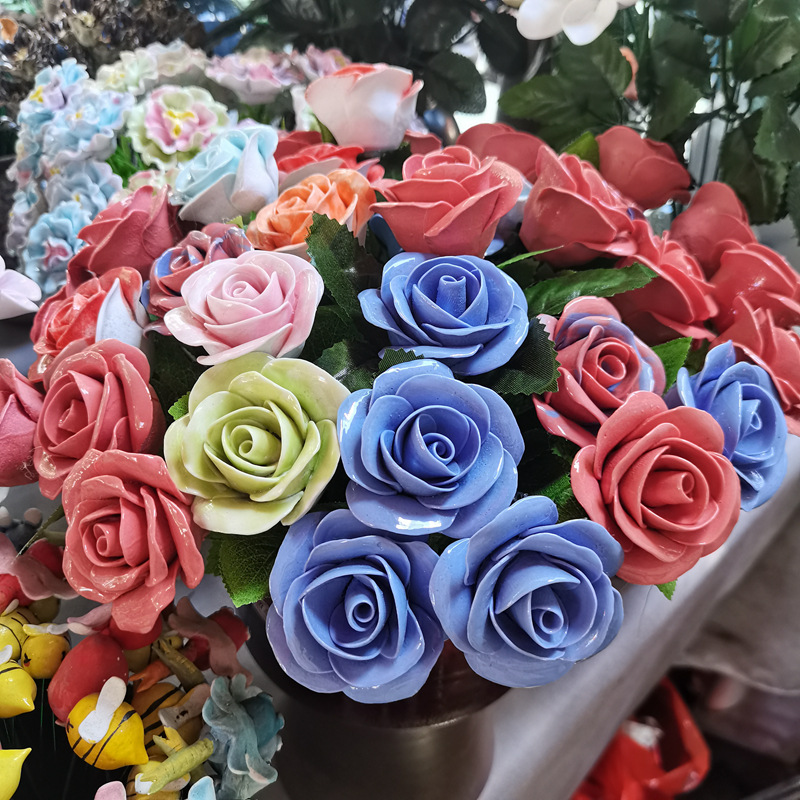 수제 다층 장미 1개(직경 약 5cm)