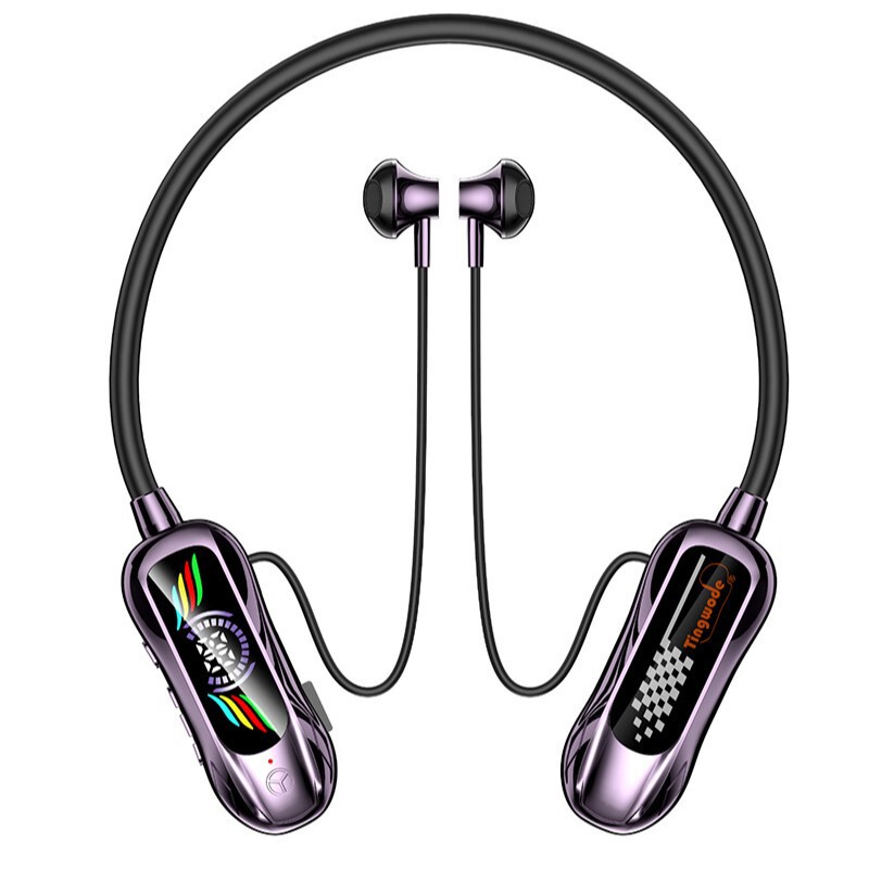 売れ筋の首掛け Bluetooth ヘッドセット スポーツ ネック ランニング ワイヤレス ノイズ リダクション 長いバッテリー寿命 首掛けワイヤレス ヘッドセット|undefined