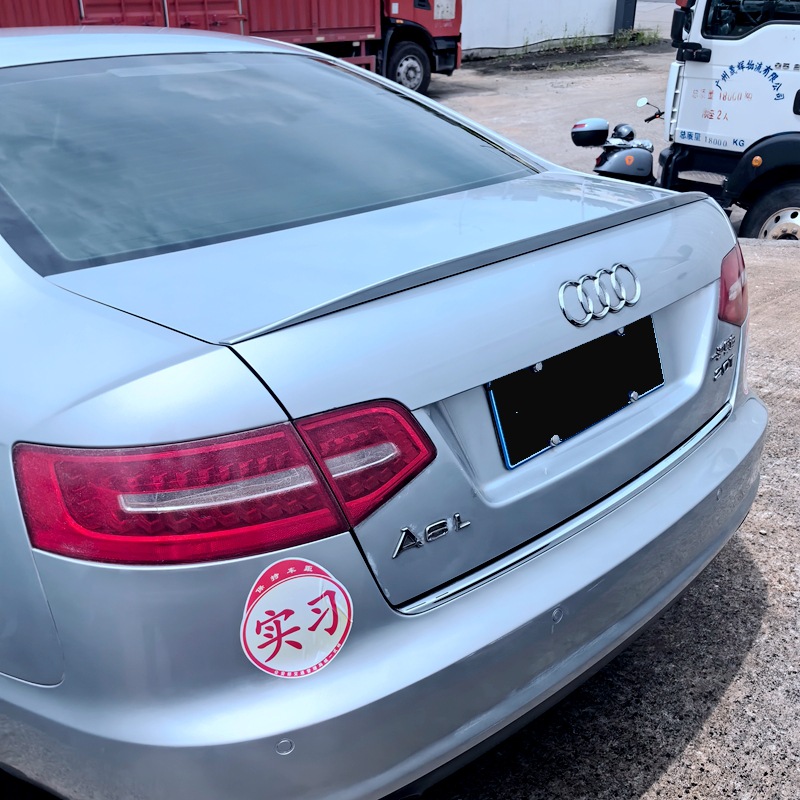 Suitable for Audi A6L Rear Wing 2009-2011 A6L C6 S6 Modified Special Punch-Free Paint Spoiler