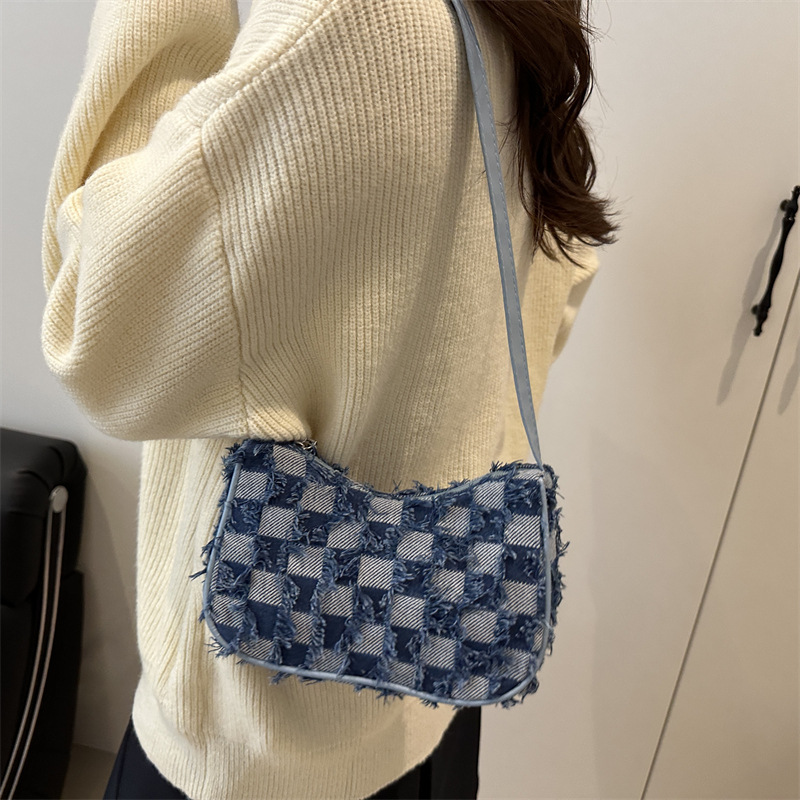 2025 Gradient Star Jeans Design Chain Shoulder Bag Bags Jeans al por mayor desde 1 pieza