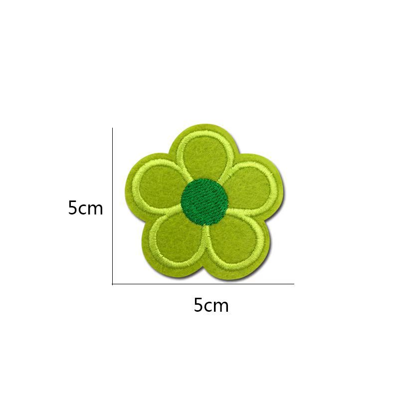 Bordado de la computadora bordado de flores pegatinas de tela ropa pantalones suéter decoración reparación subsidio flor planchado decoración parche pegatinas