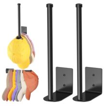 厨房收纳卧室浴室棒球帽房门帽子挂钩毛巾架帽架跨境适用支架收纳