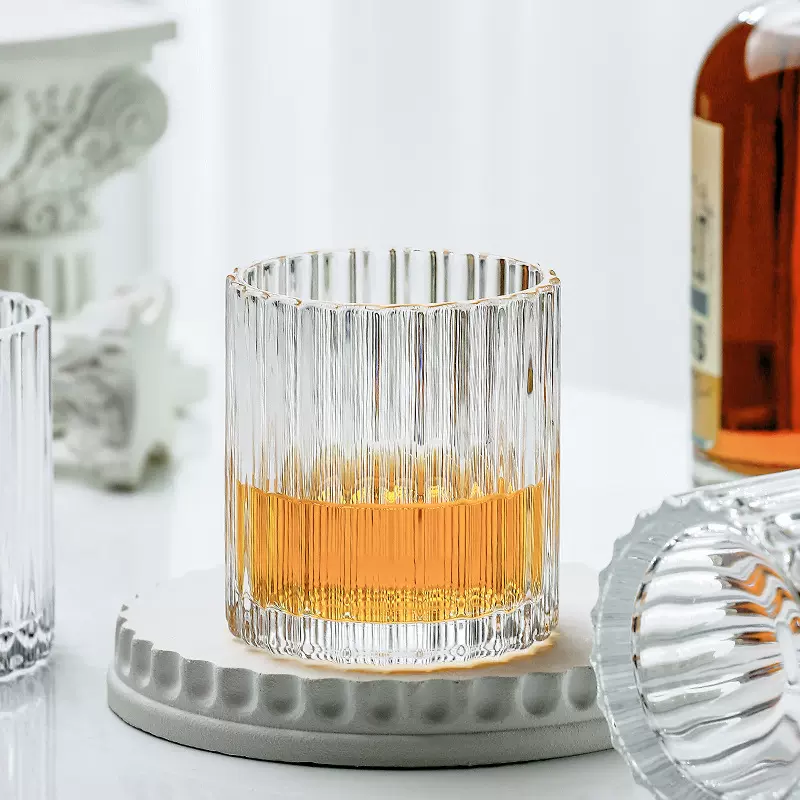 威士忌杯洋酒杯啤酒杯个性创意烈酒杯家用玻璃水杯套装酒具批发