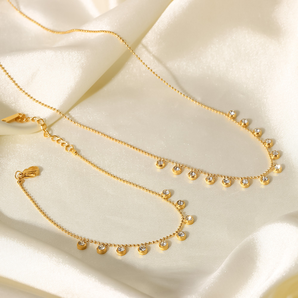 Fashion Geometric Stainless Steel Necklace Plating Stainless Steel Necklaces