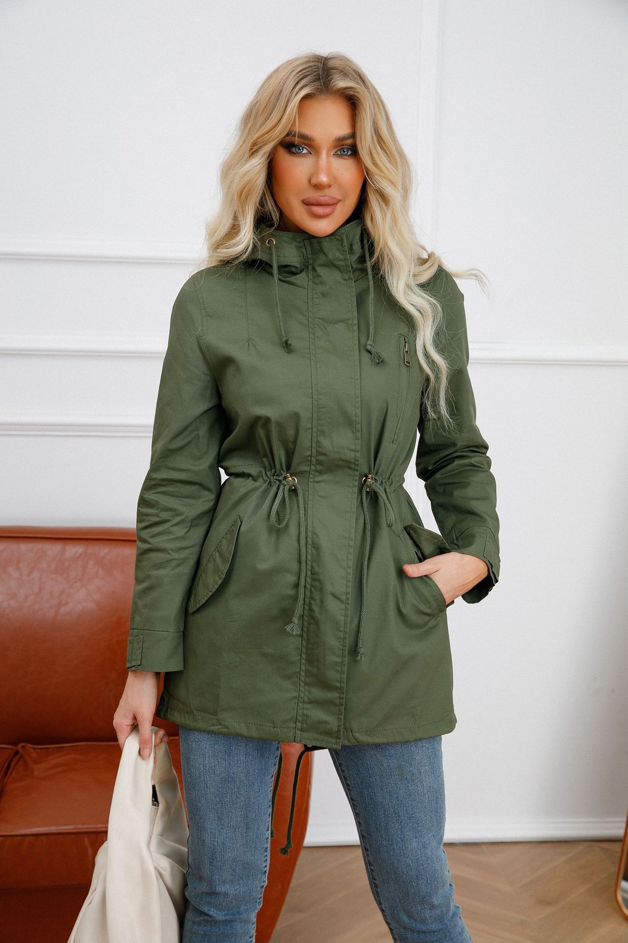 Cappotto donna casual primaverile autunnale vestibilità slim_voghion.com
