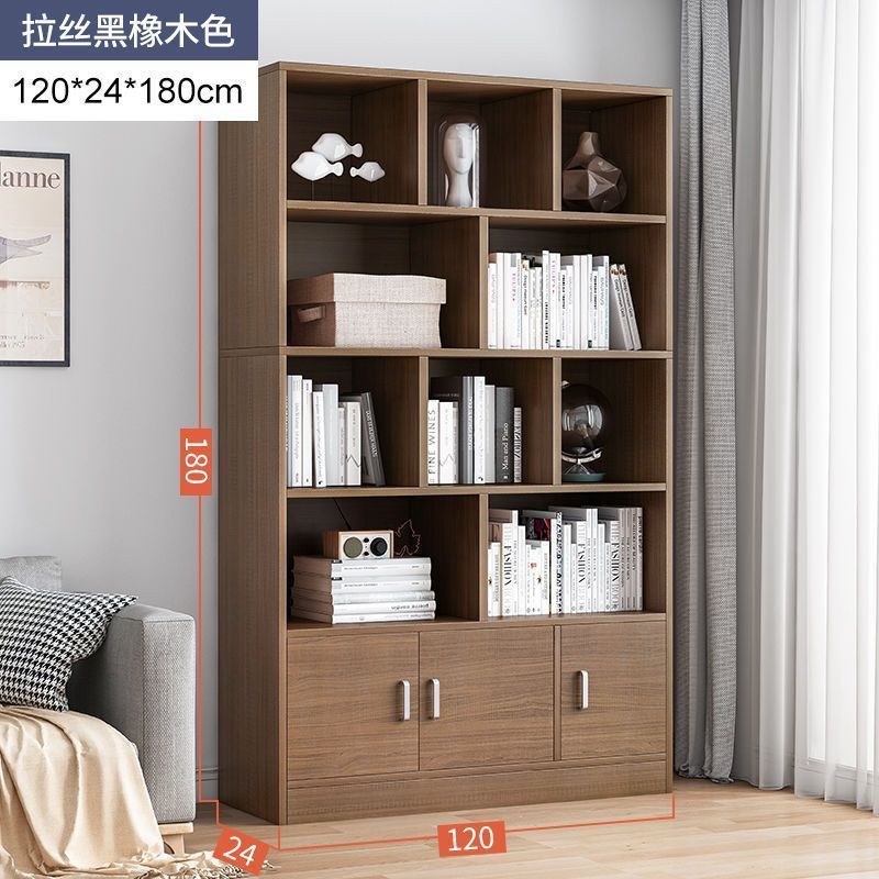 [업그레이드된 캐비닛 도어] 120CM 브러시드 블랙 오크 컬러