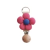 Apricot color (with a hole wooden cap) [Rose red (medium five -petal flower)]