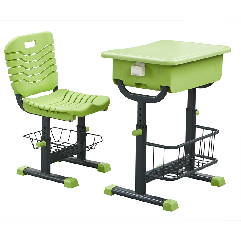 Mesa y silla individual para estudiantes (primaria/secundaria), altura ajustable con tubo, fabricante para escuelas o centros de tutoría image 16