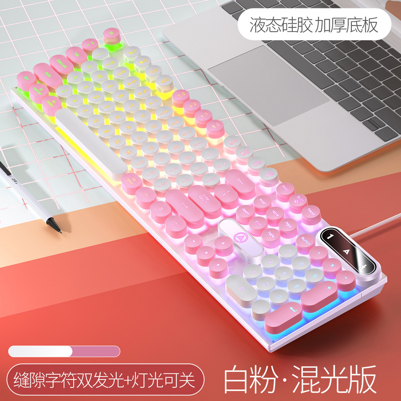 銀彫刻k 600電気競争機械の手触りは鶏のゲームの発光のキーボードの有線のパンクの色合わせのコンピュータの部品を食べて卸売りします。|undefined
