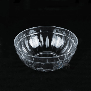 Wholesale round salad bowl large mixing bowl PC transparent petal plastic pouring bowl restaurant bar KTV supplies