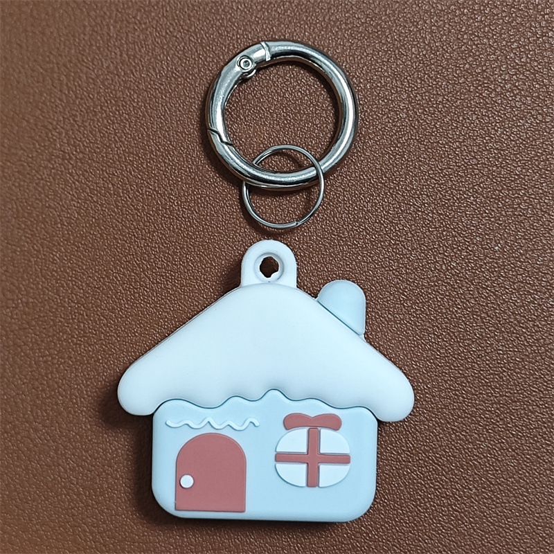 かわいいスプリングはリンゴのairtagsの保護カバーを掛けます。|undefined