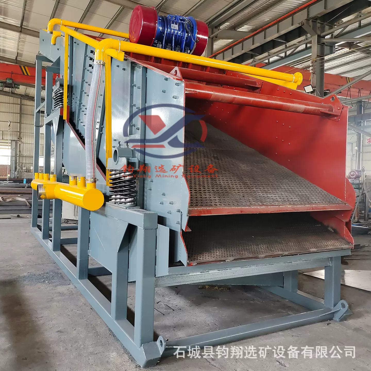江西升级版振动筛金机 沙金矿精选分级 淘金设备大型振动筛选机