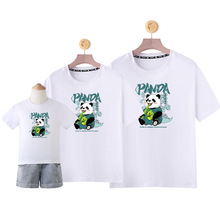 W仓四川熊猫基地旅游景区实体店货源高端亲子短袖T恤 panda大熊猫