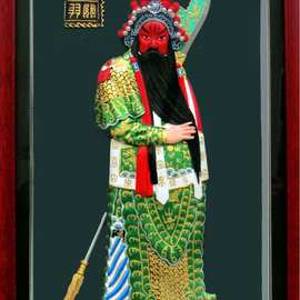 戏曲京剧人物摆件关羽五虎上将钟馗孙尚香孔子北京成都旅游工艺品