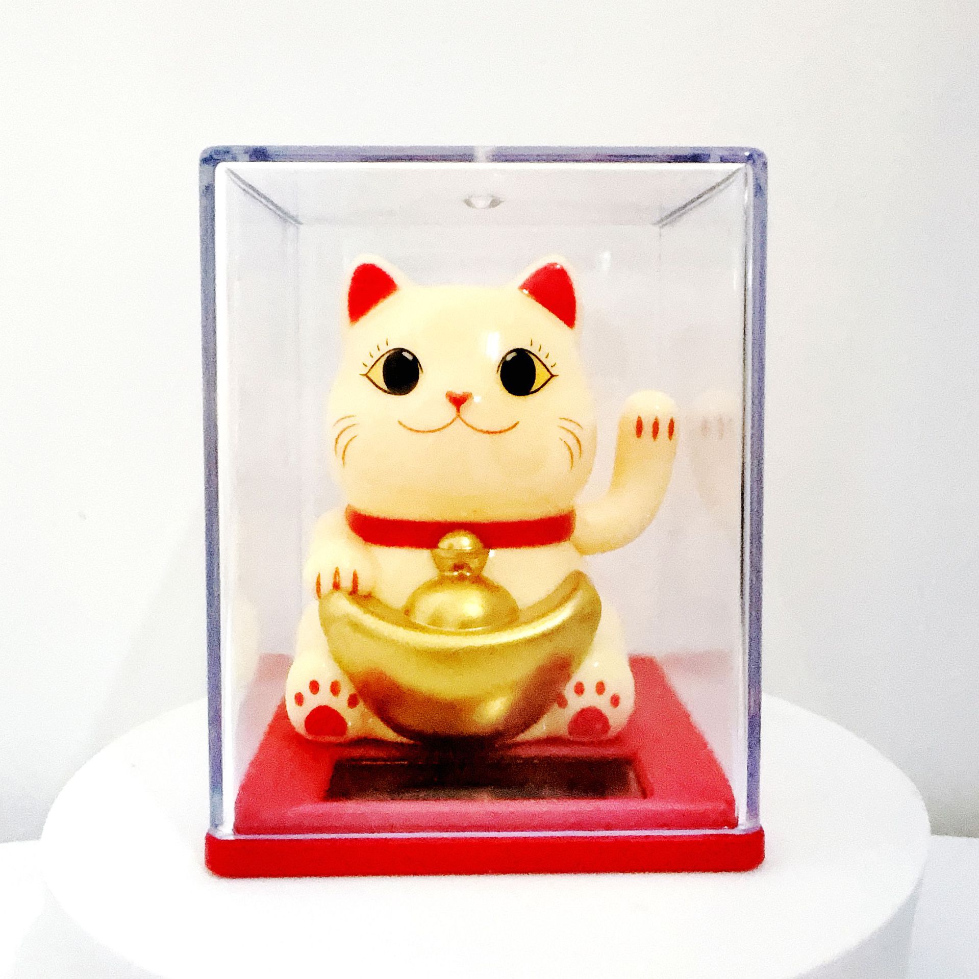17-2 노란색 큰 주괴 행운의 고양이