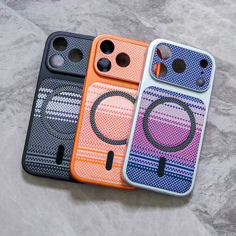 Suitable for iPhone 17 Pro Max 2-in-1 Phone Case with Kevlar Texture, Magnetic Anti-Drop Cover for Apple 16, Protective Case for 15 Suitable for iPhone 17 Pro Max 2-in-1 Phone Case with Kevlar Texture, Magnetic Anti-Drop Cover for Apple 16, Protective Case for 15