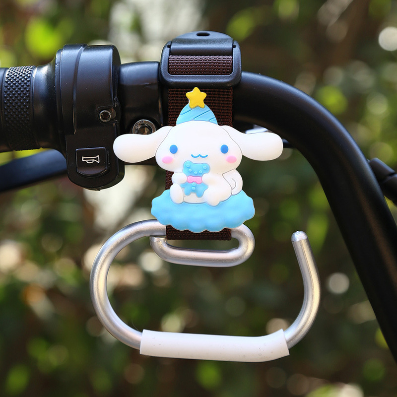 電気自動車のフックの前の漫画のかわいいベビーカーの荷重のフックの神器の小さい毛のロバのナイロンのひものフック|undefined