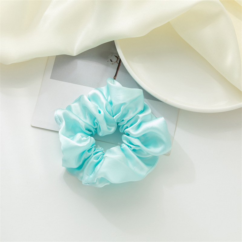 Nuevo anillo de cabello de seda Amazon color sólido universal anillo de cabello de seda coreana anillo de cabello de seda