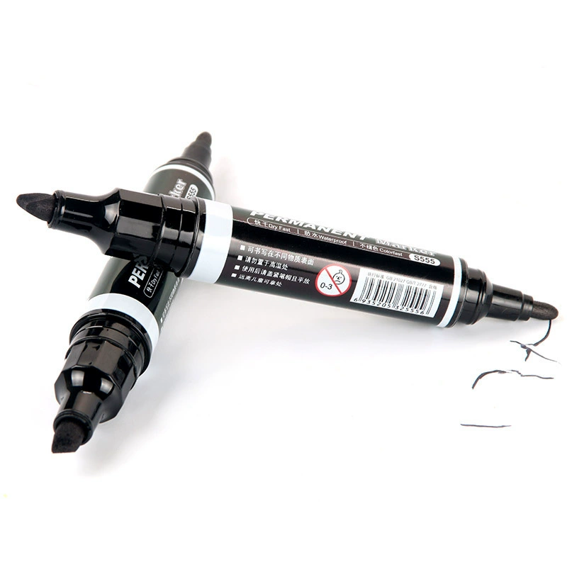Full free shipping S555 Double Double header Pen Waterproof Logistics Large Head Rough Head Hook Wiring Pen Lar Marking