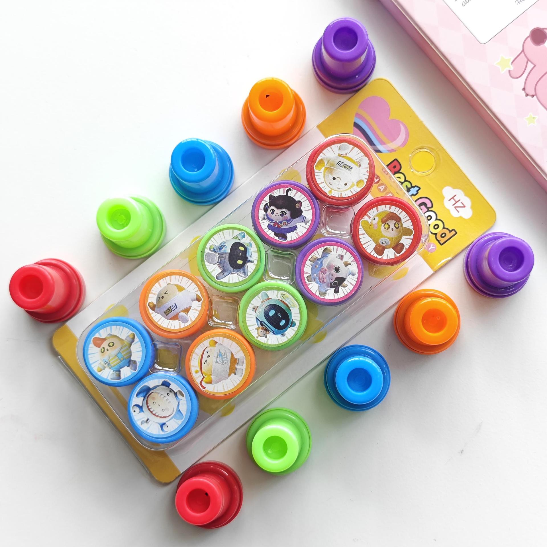 에그맨 파티 스탬프 10개들이 상자