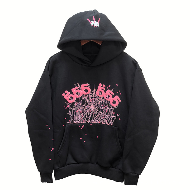 Sp5der Spiderweb Hoodie Black