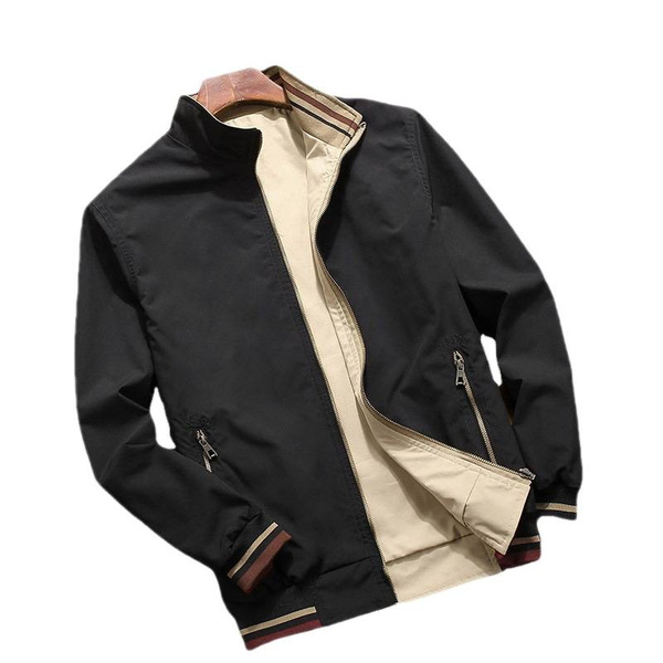 men's autumn double-sided casual trend jacket