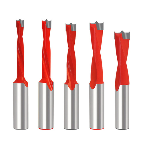 Woodworking row drill, alloy row drill, woodworking drill bit, row drill tip, hole opener, six-sided drill bit forward and reverse