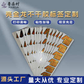 亮金龙不干胶标签彩色商标logo卷筒pvc铜版纸标签贴纸厂家直销
