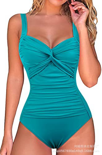 2023 Amazon popular traje de baño de una pieza para mujer traje de baño de contracción del vientre traje de baño cruzado delantero image 13