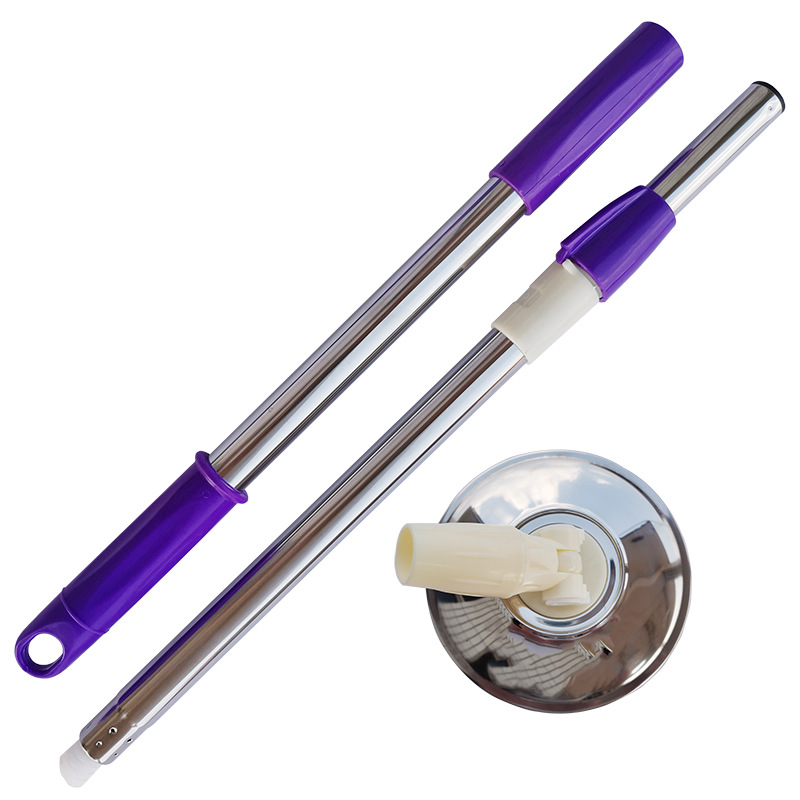 Suministro directo de fábrica al por mayor accesorios de varilla de fregona giratoria tubería de acero inoxidable fregona telescópica reforzada en negrita varilla a prueba de explosiones