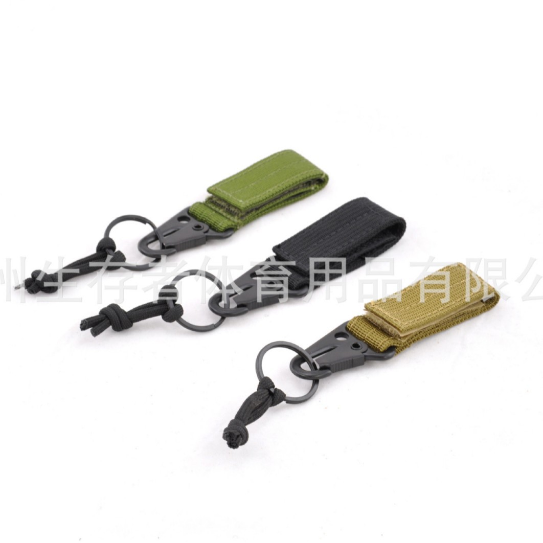 Cinta de nylon táctico al aire libre llavero Águila boca gancho mosquetón molle gancho accesorios gancho