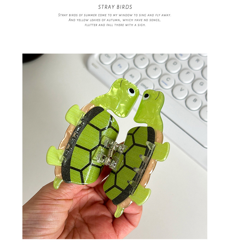 30g Weight Hair Claws Hair Accessories Type 1 Piece Quantity Party, Street Occasion Acrylic Material Cute Korean Style Women's Tortoise Ocean Fish Acrylic Hair Claws