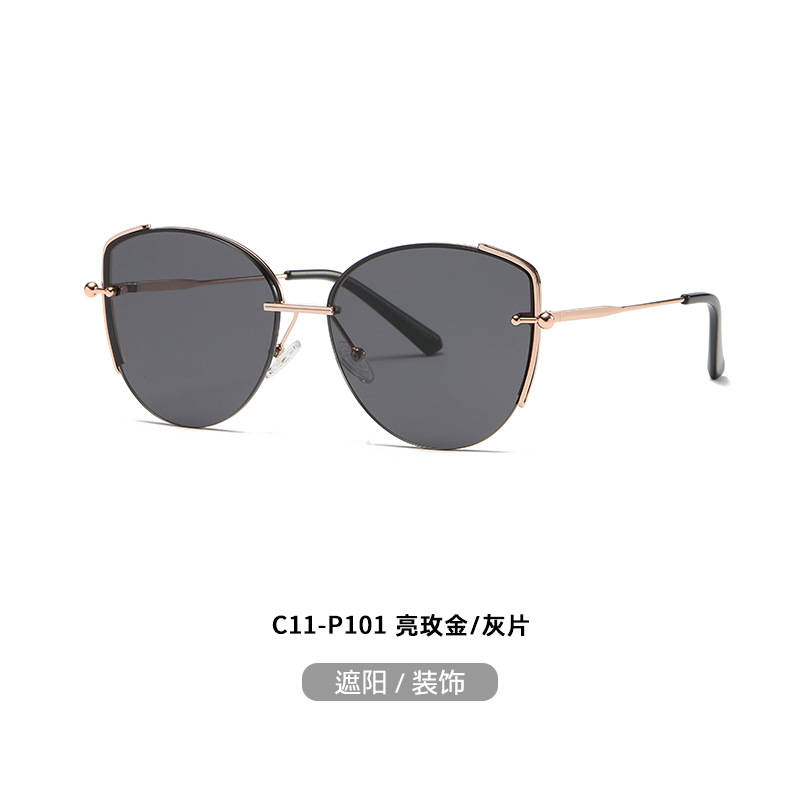 Nuevo metal nylon gafas de sol JS8562 moda calle tiro todo partido protección solar gafas de sol de conducción