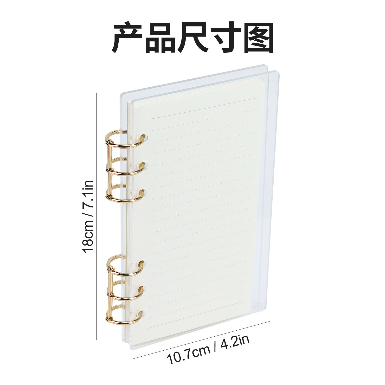 Acrylic storage system, laptop, tear-off sheet, A6