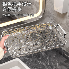 軽くて豪華なトイレの化粧品は物棚の高級なホテルの洗面台の皿のテーブルの上のコップのトレーを置いて卸売りすることができます。