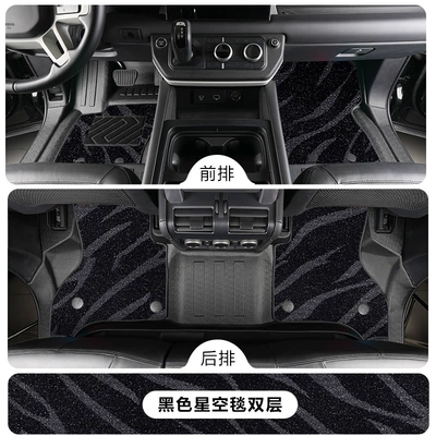 Car Floor Mats | Modelə uyğun ayaqaltı - land-rover-defenderdefender-imported-110fuel-version-tpe-foot-pad-black-starry-sky-blanket