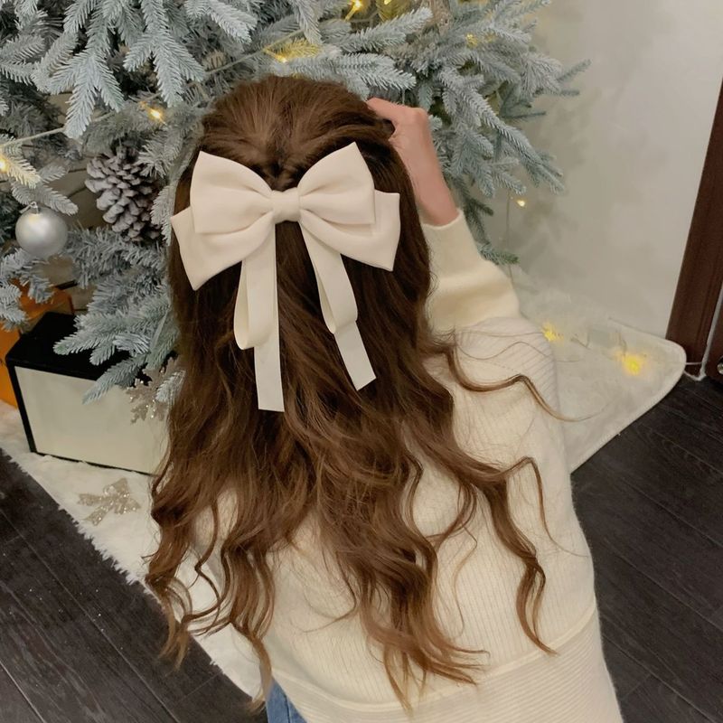 布芸の蝶結びのヘアピンの少女の小さい清新なスプリングは新型の後頭部のヘアピンを挟みます。|undefined